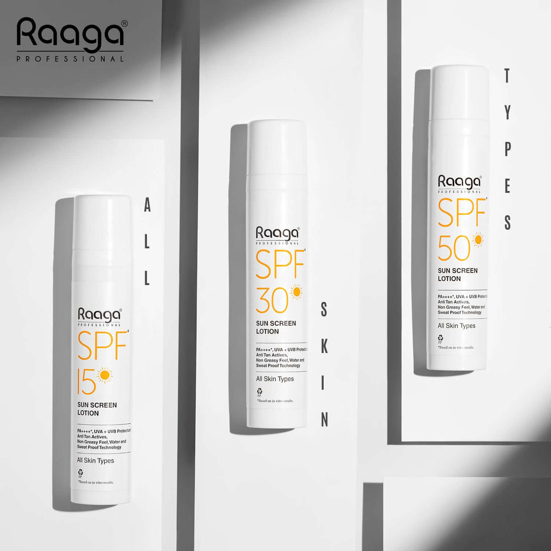 Raaga Professional SPF 30 Sunscreen Lotion | PA++++, UVA + UVB Protection, Anti Tan Activities, Non-Greasy Feel, Water and Sweat Proof Technology (55ml) - Pinkbliss