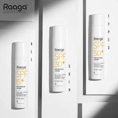 Raaga Professional SPF 30 Sunscreen Lotion | PA++++, UVA + UVB Protection, Anti Tan Activities, Non-Greasy Feel, Water and Sweat Proof Technology (55ml) - Pinkbliss