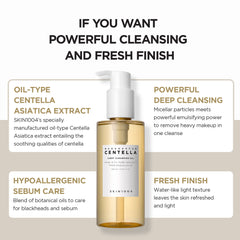 SKIN1004 Madagascar Centella Light Cleansing Oil 200ml | Gentle Oil Cleanser for Face, Korean Facial Cleanser, Double Cleansing