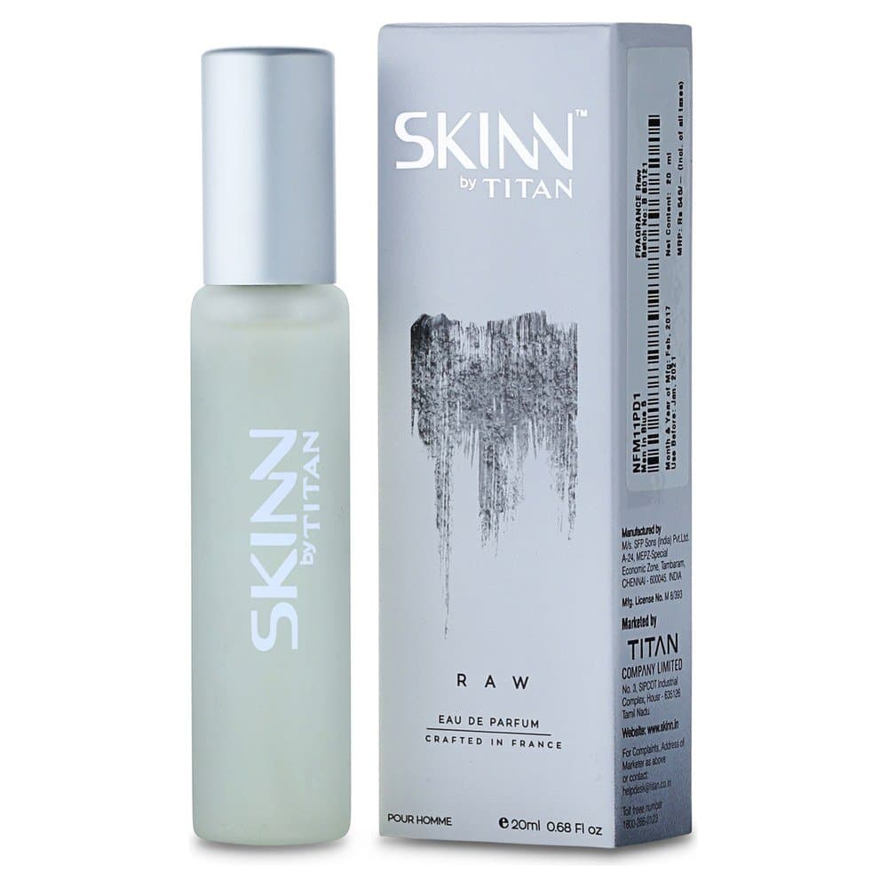 SKINN BY TITAN Skinn Raw Fragrance For Men 20ml (Skinn perfume for men) - Pinkbliss