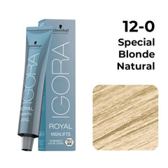 Schwarzkopf Professional IGORA Royal Fashion Lights Permanent Hair Color (12-0 Special Blonde Natural) - Pinkbliss