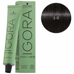 Schwarzkopf Professional IGORA Zero Ammonia Permanent Hair Color (1-0 Black) - Pinkbliss