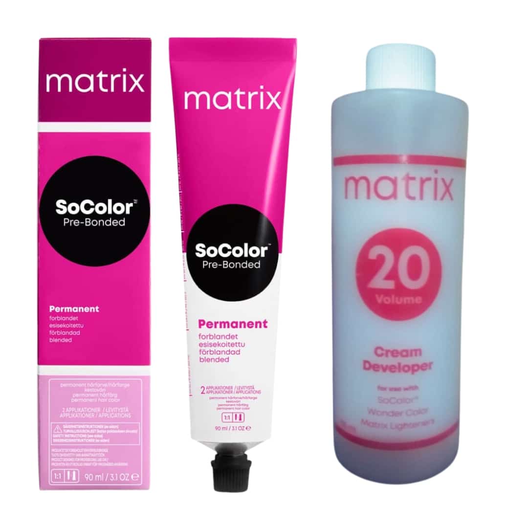 Matrix SoColor 3NN Dark Brown And 20 Volume Developer 135ml - Pinkbliss