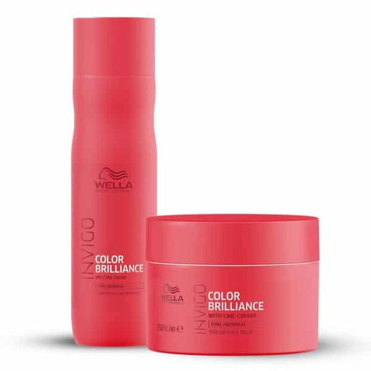 Wella Professionals INVIGO Color Brilliance Mask 150ml and Shampoo 250ml - Pinkbliss