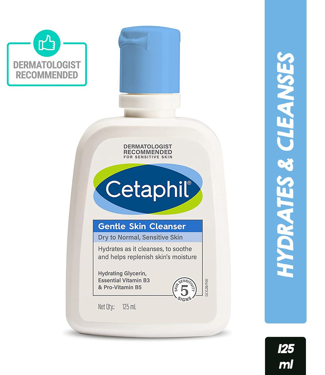 Cetaphil Gentle Skin Cleanser for Dry to Normal, Sensitive Skin 125ml - Pinkbliss