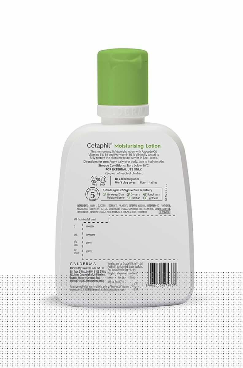 Cetaphil Moisturising Lotion for Normal to Combination, Sensitive skin 100ml - Pinkbliss