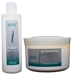 Krone Professional Proboto-X Keratin Cleanser And Nourishing masque Combo 200ml (Sulphate-Free) - Pinkbliss