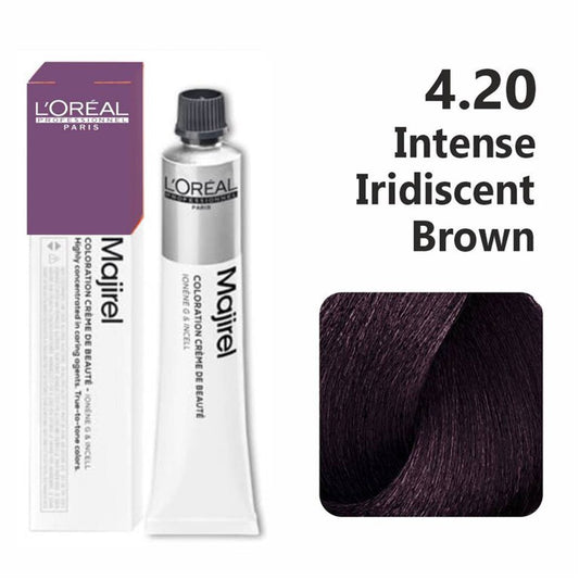 L’oreal Professionnel Majirel – 4.20 (Intense Iridescent Brown) - Pinkbliss