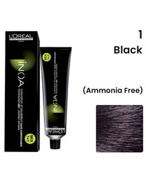 L’oreal Professionnel Paris INOA Ammonia-free Permanent Hair Color – 1 (Black) - Pinkbliss