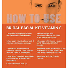 O3+ Professional Bridal Vitamin C Glowing Skin Facial Kit (136g, Single Use) - Pinkbliss