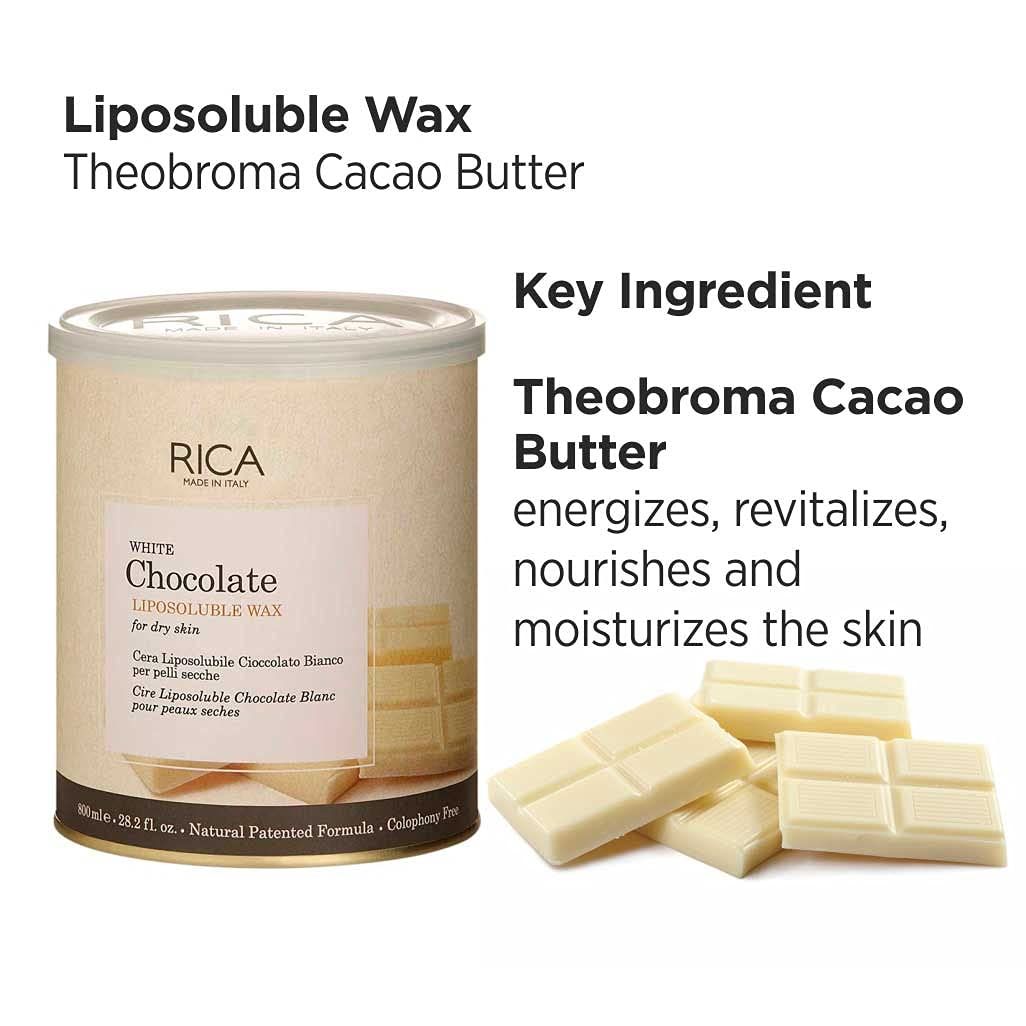 Rica Liposoluble White Chocolate Wax 800g - Pinkbliss