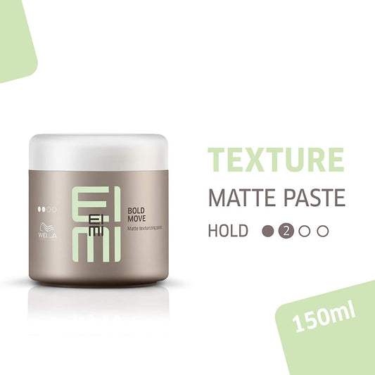 Wella Professionals Eimi Bold Move Matte Texturizing Clay Paste 150ml - Pinkbliss
