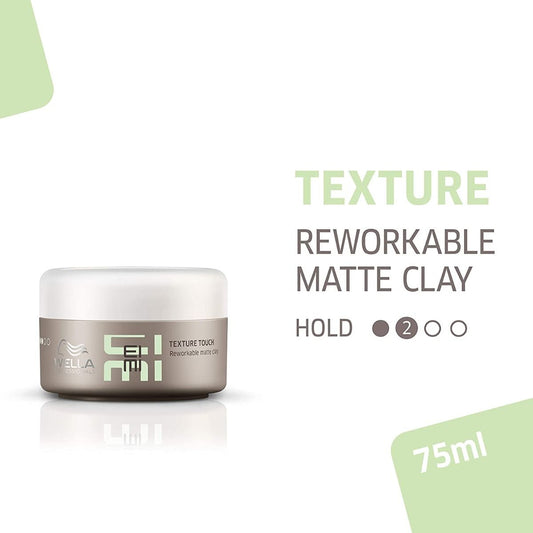 Wella Professionals EIMI Texture Touch Reworkable Matte Clay 75ml - Pinkbliss