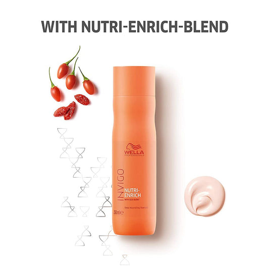Wella Professionals Invigo Nutri Enrich Shampoo 250ml Mask 150ml and Oil reflection treatment 30ml - Pinkbliss