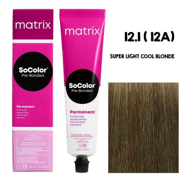 Matrix SOCOLOR 12.1 12A (Super Light Cool Blonde) - Pinkbliss
