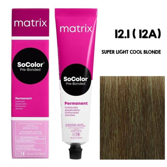 Matrix SOCOLOR 12.1 12A (Super Light Cool Blonde) - Pinkbliss
