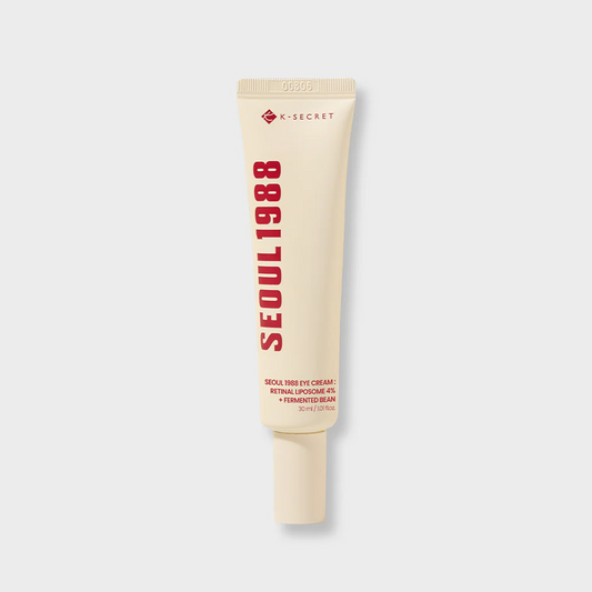 K-SECRET SEOUL 1988 Retinal Eye Cream 30ml – Formulated with Advanced Retinal Liposome 4% and Fermented Bean for Smoother, Refreshed-Looking Eyes | Korean Skincare