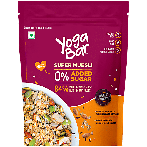 Yoga Bar Super Muesli 0% Added Sugar 400g | Whole Grains, Nuts & Seeds 400g