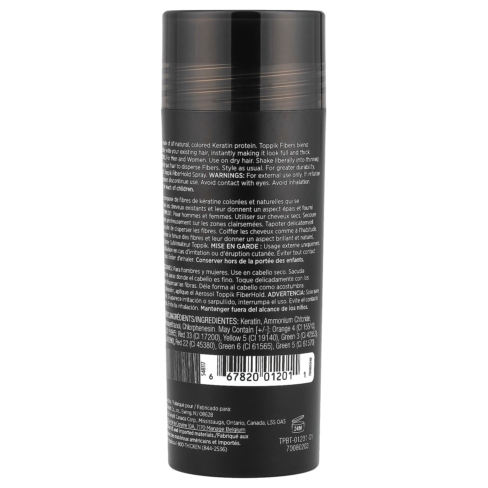 Toppik Hair Building Fibers Full Hair Instantly Black 27.5g - Pinkbliss