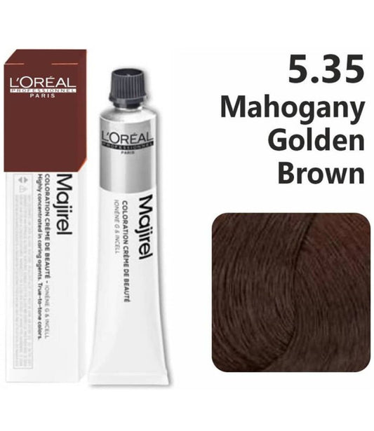 L‚Äôoreal Professionnel Paris Majirel ‚Äì 5.35 (Mahogany Golden Brown) 50ml - Pinkbliss