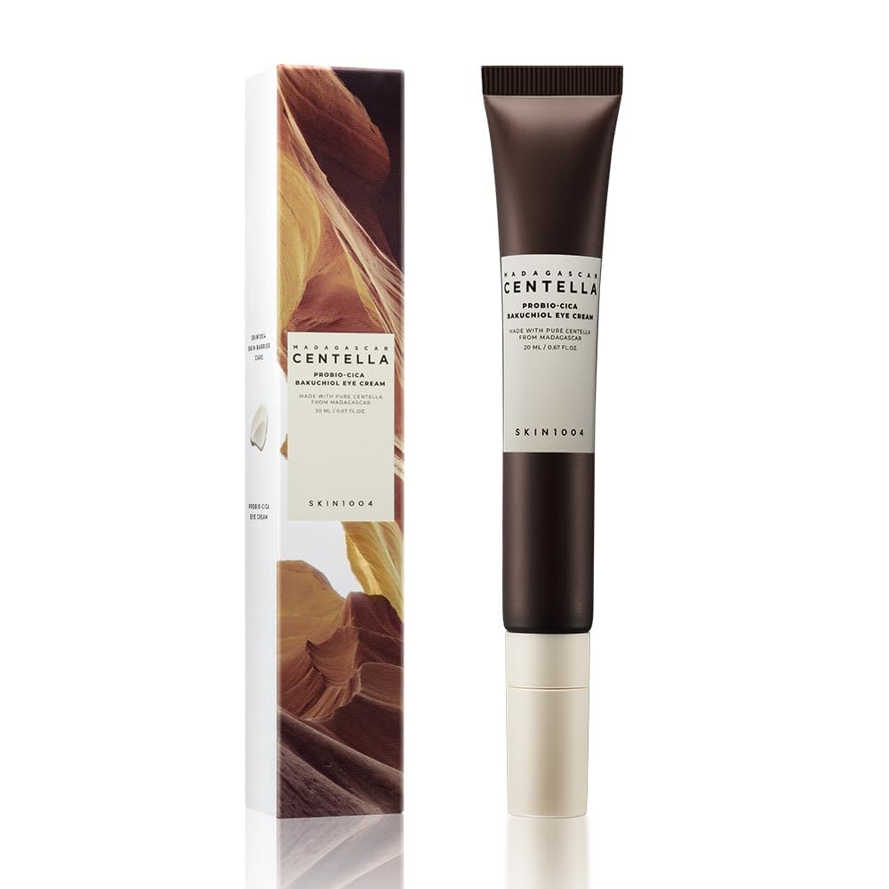 SKIN1004 Centella Probio-Cica Bakuchiol Eye Cream 20ml, Korean Eye Cream for Fine Lines with Centella, Hydrating Eye Treatment for Under Eye Area, Retinol Alternative, Korean Skin Care