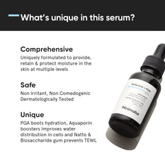 Minimalist 2% Hyaluronic Acid + PGA Serum 30 ml for Intense Hydration, Glowing Skin & Fine Lines | Daily Hydrating Face Serum For Women & Men with Dry, Normal &Oily Skin - Pinkbliss