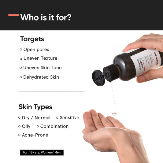 Minimalist Pha 3% Alcohol Free Face Toner, 150 Ml | Pore Tightening & Mild Exfoliation For Oily, Acne Prone, Sensitive, Normal and Hydrating Glowing Skin - Pinkbliss