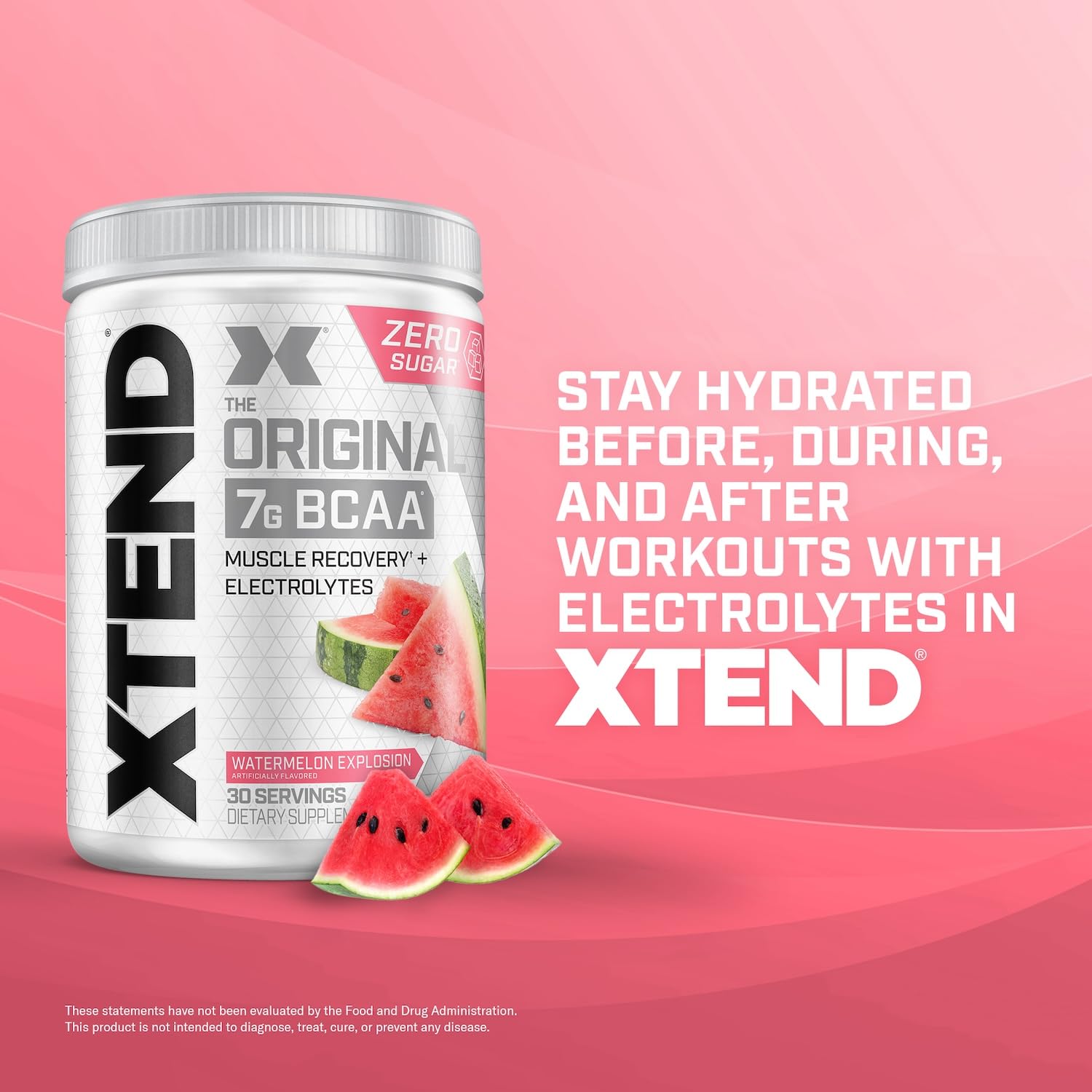 XTEND The Original 7G BCAA Watermelon Explosion ‚Äì 375g (13.2 oz) - Pinkbliss