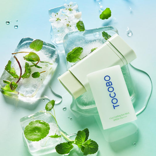 TOCOBO Cica Cooling Sun Stick SPF50+ PA++++ 18g Fermented Cica Complex, Cooling Sun Stick, Reduces Skin Temperature, Quick Soothing, Lightweight and Moisturizing Sun Stick