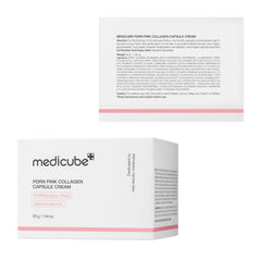Medicube Salmon DNA PDRN Pink Collagen Capsule Cream, Face Moisturizer | Lightweight Moisturizing Cream | PDRN, Niacinamide for Uneven Skin Tone, Glow hydration | Korean Skin Care 55g