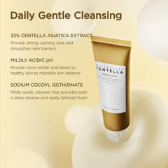 SKIN1004 Madagascar Centella Ampoule Foam, 125ml Korean Face Cleanser & Makeup Remover with Centella Asiatica, Gentle Daily Cleanser for Soft Skin, Korean Skin Care