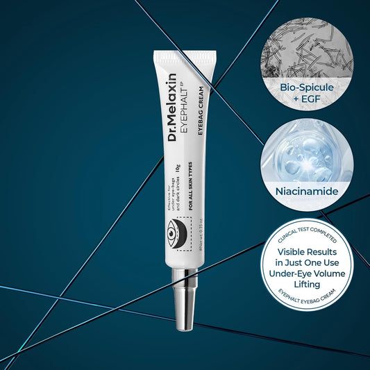Dr.Melaxin Eyephalt Eye Cream for Puffiness 10ml Dark Circles and Fine Lines, Wrinkles, EGF Anti Ageing Under Eyes