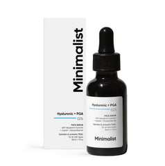 Minimalist 2% Hyaluronic Acid + PGA Serum 30 ml for Intense Hydration, Glowing Skin & Fine Lines | Daily Hydrating Face Serum For Women & Men with Dry, Normal &Oily Skin - Pinkbliss