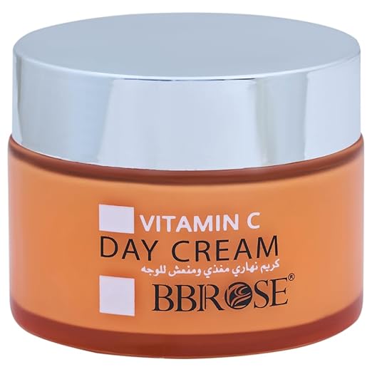 BBROSE Vitamin C Day Cream (50ml) | Unifies Skin Tone & Stimulates Collagen | Enhances Radiance & Reduces Wrinkles & Fine Lines | Deep Hydration for Youthful Glow - Pinkbliss