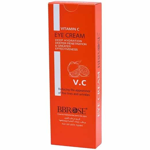BBROSE Vitamin C Eye Cream (15ml) | Brightening & Hydrating Formula | Reduces Dark Circles, Puffiness & Fine Lines | Anti-Aging & Soothing Under-Eye Care - Pinkbliss