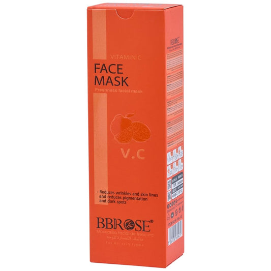 BBROSE Vitamin C Face Mask (120ml) | Freshness Facial Mask | Reduces Wrinkles, Fine Lines & Pigmentation | Brightens Skin & Fades Dark Spots - Pinkbliss