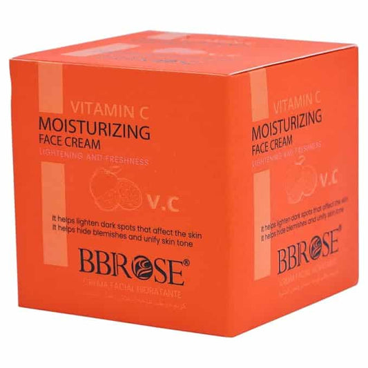BBROSE Vitamin C Moisturizing Face Cream (50ml) | Brightening & Hydrating Formula | Lightens Dark Spots, Hides Blemishes & Unifies Skin Tone - Pinkbliss