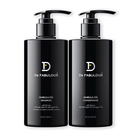 De Fabulous Marula Oil Shampoo-Conditioner 250ml Each (Sulphate-Free) - Pinkbliss