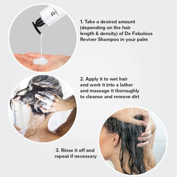 De Fabulous Reviver Hair Repair Shampoo-Conditioner 250ml Each - Pinkbliss