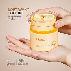 Dedox Snow Pearl Cleansing Balm 45g | Gentle Makeup Remover & Oil Cleanser | Hydrating & Non-Greasy | Mess-Free & Hygienic - Pinkbliss
