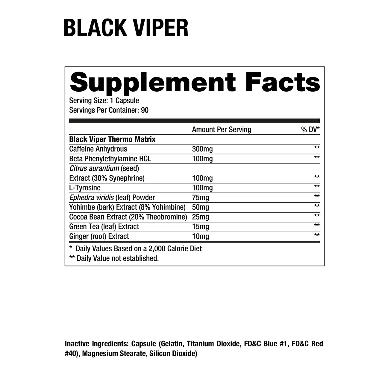 Dragon Pharma Black Viper Fat Burner ‚Äì 90 Capsules - Pinkbliss