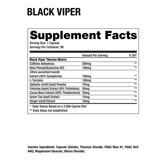 Dragon Pharma Black Viper Fat Burner ‚Äì 90 Capsules - Pinkbliss