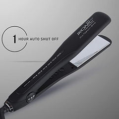 IKONIC PRO TITANIUM SHINE 2.0 BLACK HAIR STRAIGHTENER - Pinkbliss