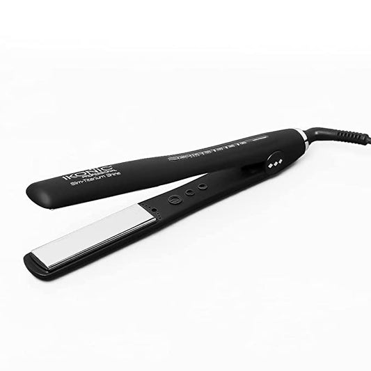 IKONIC SLIM TITANIUM SHINE HAIR STRAIGHTENER FOR LONGER, THICKER - Pinkbliss