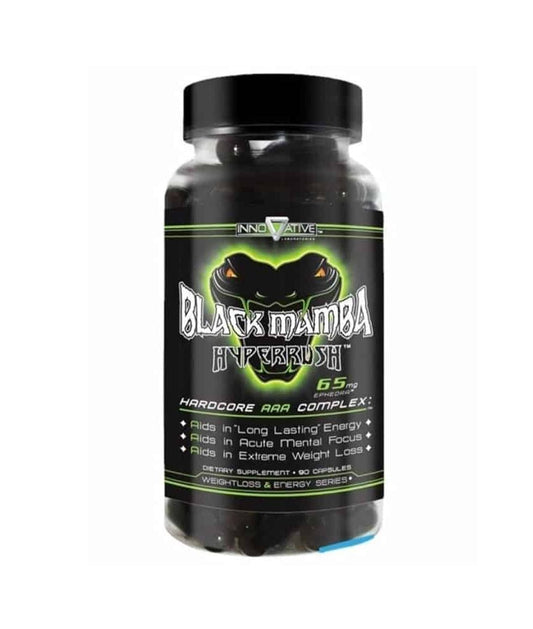 Innovative Laboratories Black Mamba Hyper Rush 65mg Fat Burner ‚Äì 90 Capsules - Pinkbliss