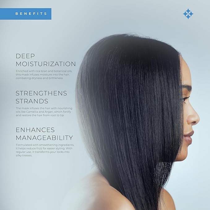 Kanpeki Kerasyl Structure Repair Hair Repairing Mask ‚Äì Grove | Revives and Repairs Damaged, Dry, and Chemically Treated Hair | Infused with Vegetal Keratin, Algae & Pea Protein | 300gm - Pinkbliss
