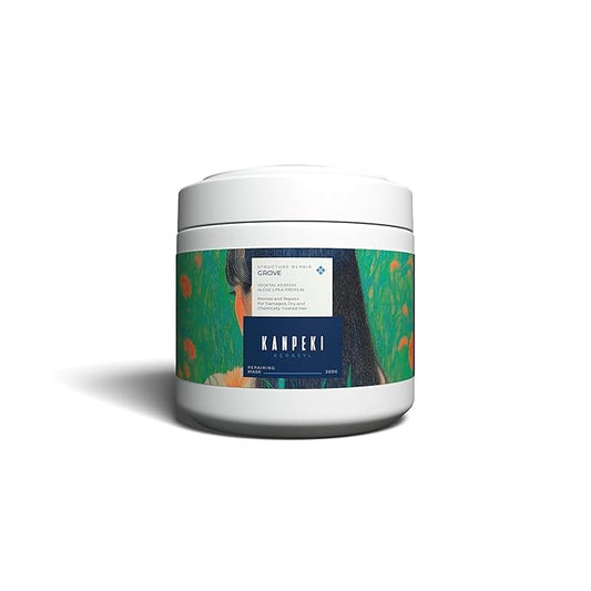 Kanpeki Kerasyl Structure Repair Hair Repairing Mask ‚Äì Grove | Revives and Repairs Damaged, Dry, and Chemically Treated Hair | Infused with Vegetal Keratin, Algae & Pea Protein | 600gm - Pinkbliss