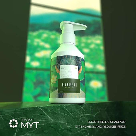 Kanpeki Kerasyl True Soft Shampoo For Smoothening Shampoo for Naturally Dry Hair | Deep Hydration and Frizz Control | Enriched with Argan Oil, Botanical Essence & Silk Proteins | Myt ‚Äì 1000ml - Pinkbliss