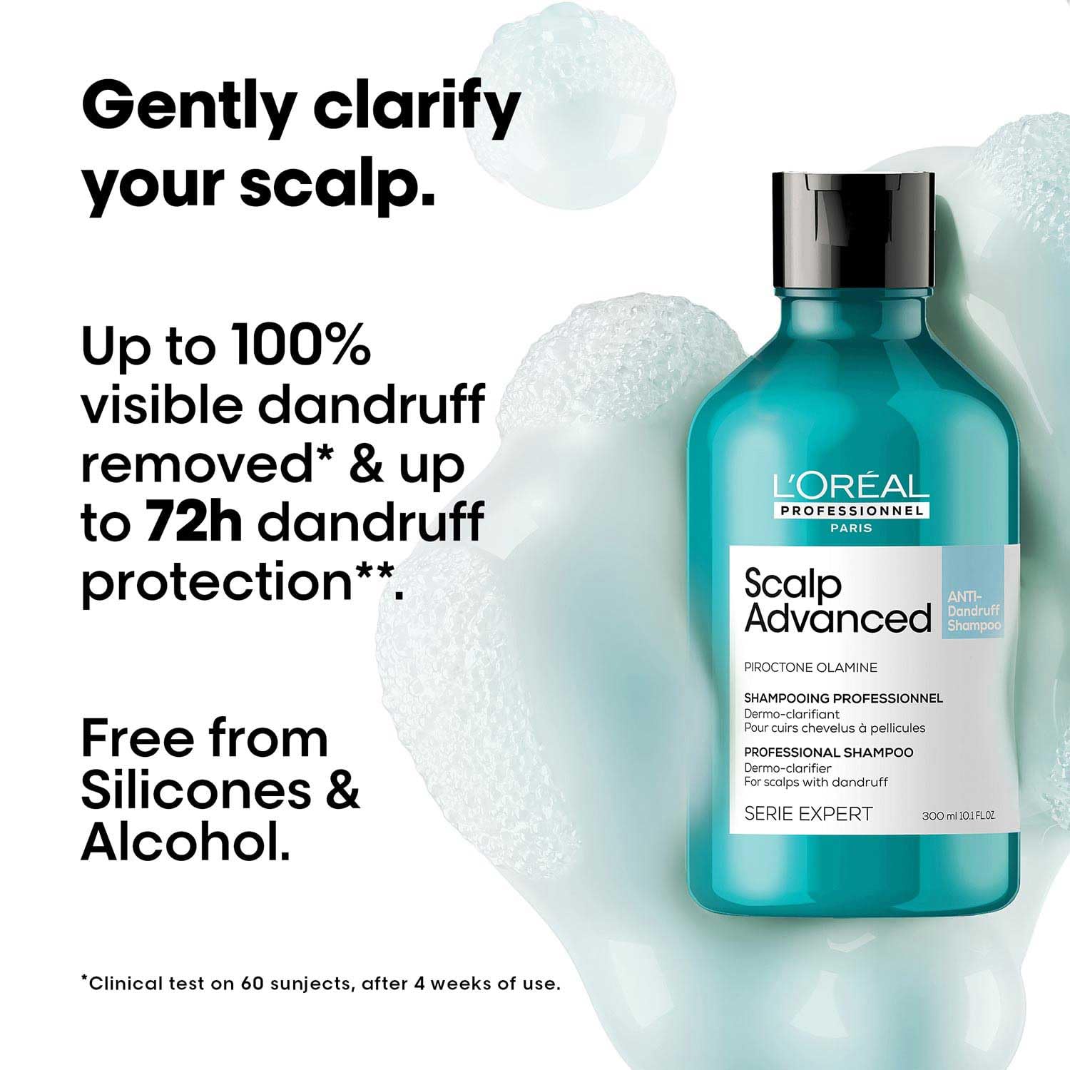 L‚ÄôOr√©al Professional Scalp Advanced Anti-Dandruff Dermo-Clarifier Shampoo 300ml - Pinkbliss