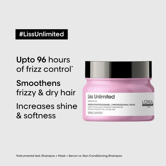 L‚ÄôOreal Professional Serie Expert Pro keratin Liss Unlimited Masque 250ml - Pinkbliss